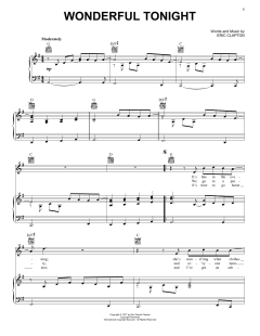 Wonderful Tonight von Eric Clapton (Download) 