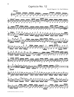 Capriccio No. 12 von Niccolò Paganini (Download) 