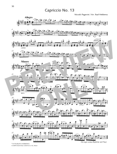 Capriccio No. 13 von Niccolò Paganini (Download) 