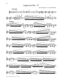 Capriccio No. 17 von Niccolò Paganini (Download) 