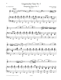 Hungarian Dance No. 5 von Johannes Brahms (Download) 