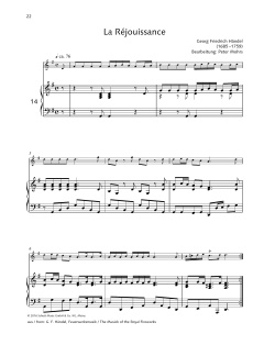La Rejouissance von Elisabeth Kretschmann (Download) 