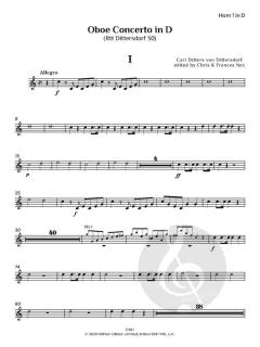 Oboe Concerto in D (Rtt 30) von Carl Ditters von Dittersdorf (Download) 