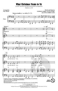 What Christmas Means to Me von Allen Story (Download) 
