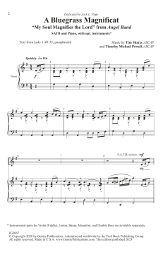 A Bluegrass Magnificat von Michael Powell (Download) 