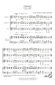 A Cappella Songs for SSA Chorus (Download) 