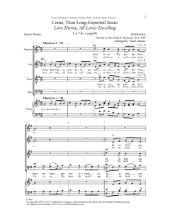 Come, Thou Long-expected Jesus (Download) 
