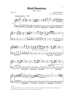 Dixit Dominus von Marianna Martines (Download) 