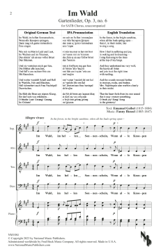 Im Wald von Fanny Hensel (Download) 