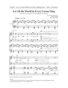 Let All the World in Every Corner Sing von George Herbert (Download) 