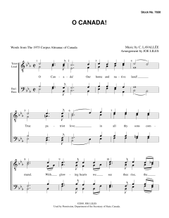 O Canada! von Calixa Lavallée (Download) 