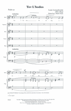 Tov L'Hdot (It Is Good To Give Thanks) von Louis Lewandowski (Download) 