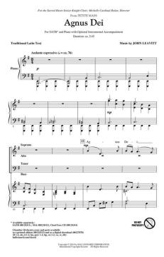 Agnus Dei von John Leavitt (Download) 