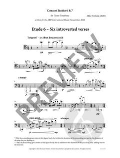 Concert Etudes 6 & 7  von Mike Svoboda 