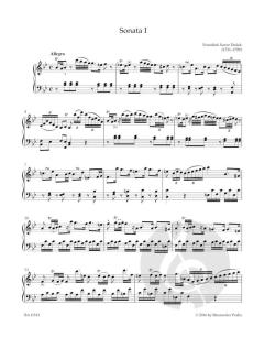 Sämtliche Sonaten für Clavier 1 von Frantisek-Xaver Dusek (Download) 