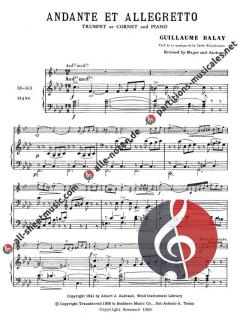 Andante and Allegretto von G. Balay 