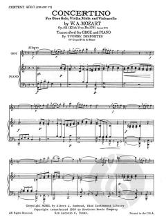 Concertino, K370 von Wolfgang Amadeus Mozart 
