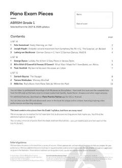 Piano Exam Pieces 2027 & 2028 