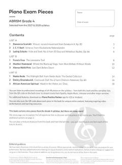 Piano Exam Pieces 2027 & 2028 