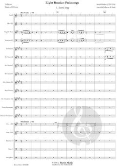 Eight Russian Folksongs von Anatoli Ljadow (Download) 