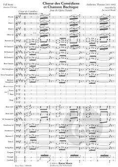 Choeur des Comediens et Chanson Bachique von Ambroise Thomas (Download) 