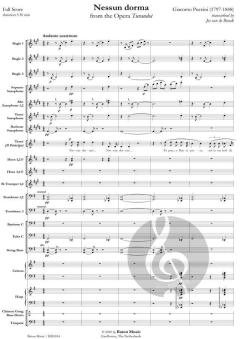 Nessun dorma (Fanfarenorchester) von Giacomo Puccini (Download) 