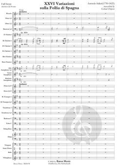 XXVI Variazioni sulla Follia di Spagna von Antonio Salieri (Download) 