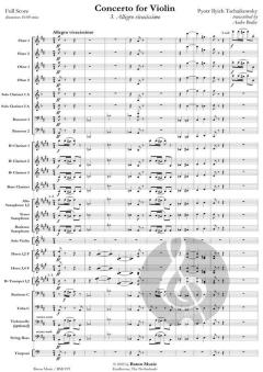 Concerto for Violin von Peter Iljitsch Tschaikowsky (Download) 