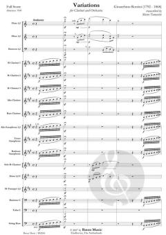 Variations For Clarinet And Orchestra (Gioachino Rossini) 
