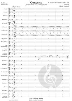 Concerto For Trombone And Military Band von Nikolai Rimski-Korsakow (Download) 