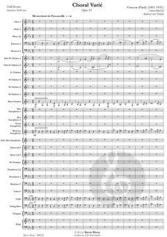 Choral Varié op. 55 von Vincent d' Indy (Download) 