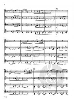 Andante and Fanfare von William D. Davis für Hornquartett (Partitur)