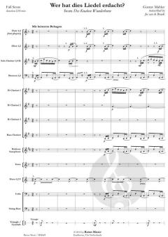 Wer hat dies Liedel erdacht? von Gustav Mahler (Download) 