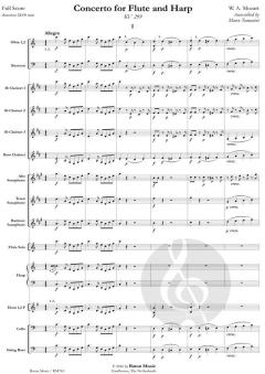 Concerto for Flute and Harp KV 299 von Wolfgang Amadeus Mozart (Download) 