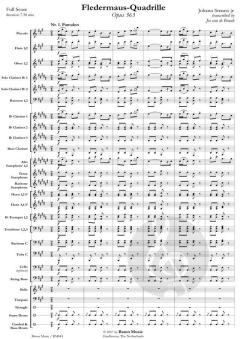 Fledermaus Quadrille op. 363 von Johann Strauss (Sohn) (Download) 