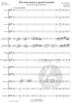 S'io non moro a questi accenti von Wolfgang Amadeus Mozart (Download) 