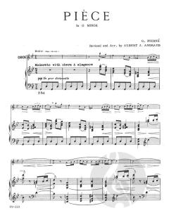 Piece In G Minor von Gabriel Pierne 