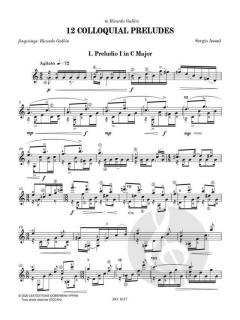 12 Colloquial Preludes von Sergio Assad 