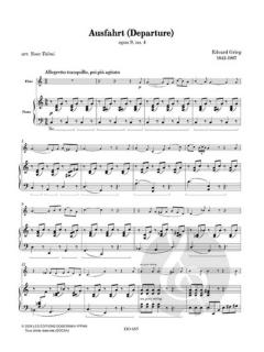 Ausfahrt opus 9, no. 4 von Edvard Grieg 