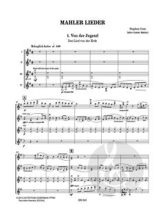 Mahler Lieder von Stephen Goss 