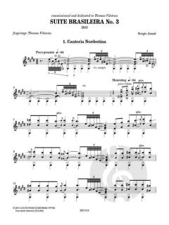Suite Brasileira No. 3 von Sergio Assad 