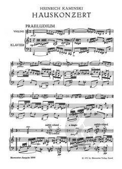 Hauskonzert von Heinrich Kaminski 