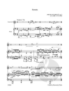 Sonate op. 2 von Miloslav Kabelác 