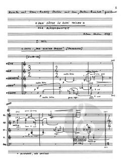 3 Sätze in 2 Teilen von Klaus Huber (Download) 