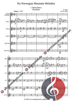 6 Norwegian Mountain Melodies von Edvard Grieg 