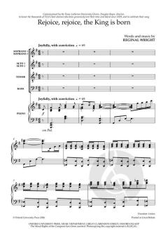 Rejoice, rejoice, the King is born von Reginal Wright 