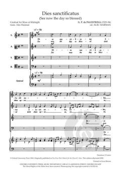 Dies sanctificatus von Giovanni Pierluigi da Palestrina 