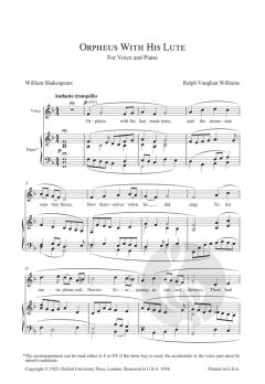 Orpheus With His Lute von Ralph Vaughan Williams 