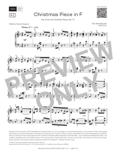 Christmas Piece in F major von Felix Mendelssohn Bartholdy (Download) 
