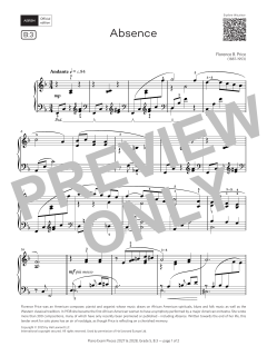 Absence von Florence Beatrice Price (Download) 